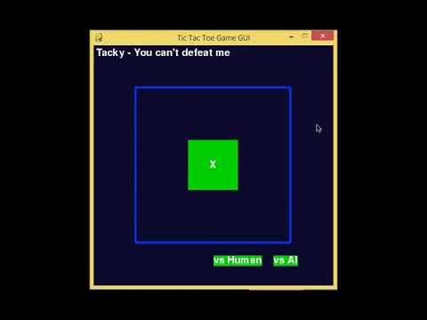 Tic Tac Toe Game GUI Project in Python Demo