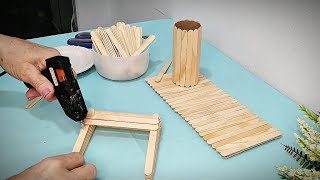 COMO FAZER IDEIAS LINDAS COM PALITOS DE PICOLÉ - ARTESANATO COM PALITOS.