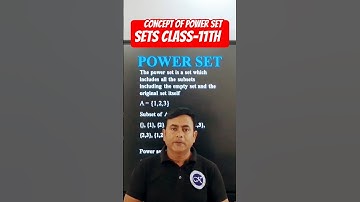 What is Power Set ? || Sets Class-11th || Kaushlendra Classes