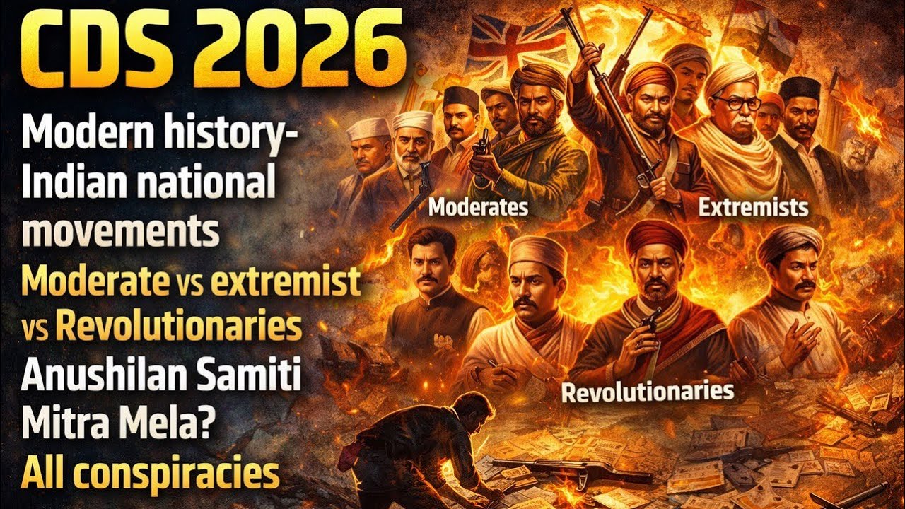 Upsc CDS MODERN HISTORY -INDIAN NATIONAL MOVEMENTS - YouTube