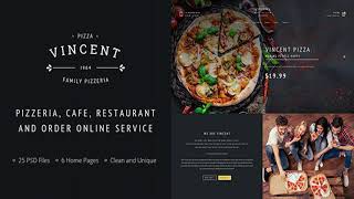 Pizza PSD | Vincent Pizza | Themeforest Website Templates and Themes News