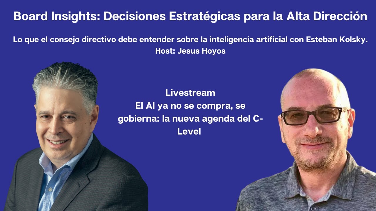 El AI ya no se compra, se gobierna: la nueva agenda del C-Level El AI ya no se compra, se gobierna: la nueva agenda del C-Level