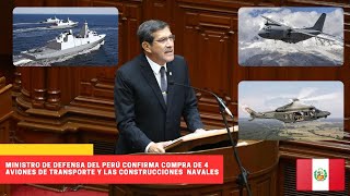 Ministro de Defensa del Perú confirma compra de 4 aviones de transporte #peru