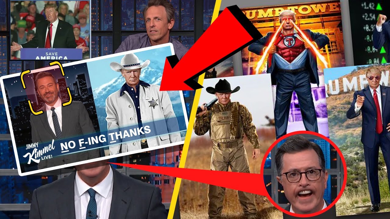 Jimmy Kimmel & Other Hosts ROASTS Trump Over his NFT Trading Cards