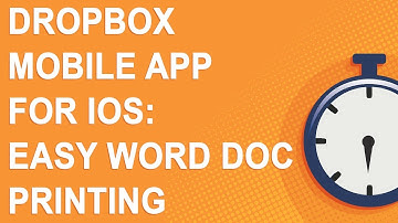 Dropbox mobile app for iOS: Easy Word doc printing