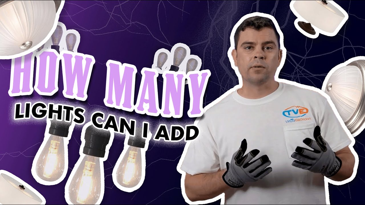 How many lights can I add to my current electrical wires?/What size