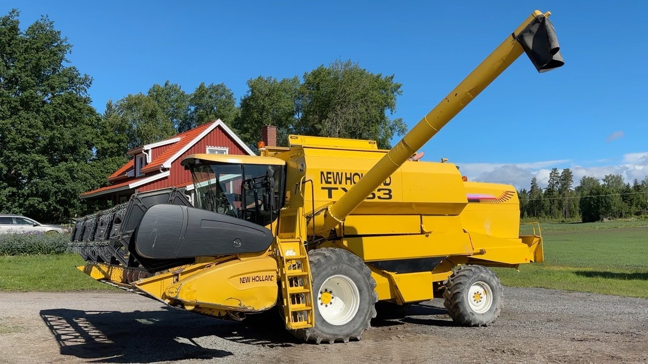 Köp Skördetröska New Holland TX63 4WD med 20 fots skärbord på Klaravik