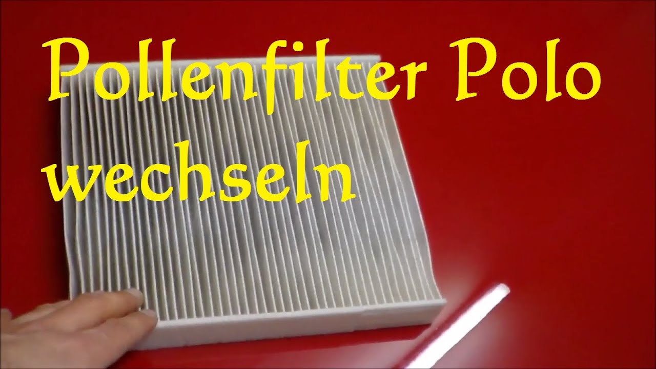 Vw Polo Pollenfilter Innenraumfilter Wechseln Ersetzen Youtube