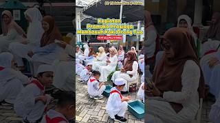 Kegiatan Pramuka Prasiaga Membasuh Kaki Orang Tua - PG TK Islam Plus Al-Ikhlas