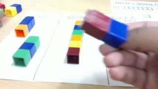 using unifix cubes