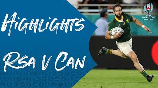 Highlights: South Africa 66-7 Canada - Rugby World Cup 2019