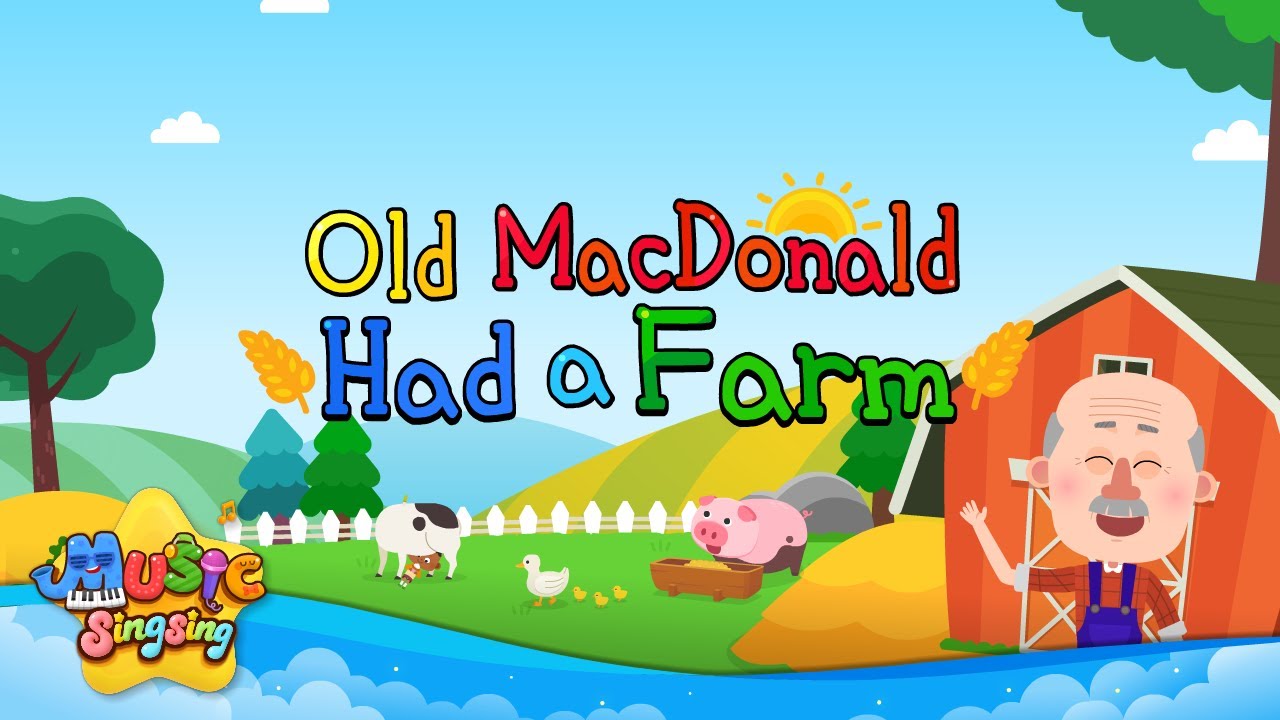 Old MacDonald Had a Farm - English Song for Kids - Nursery Rhymes