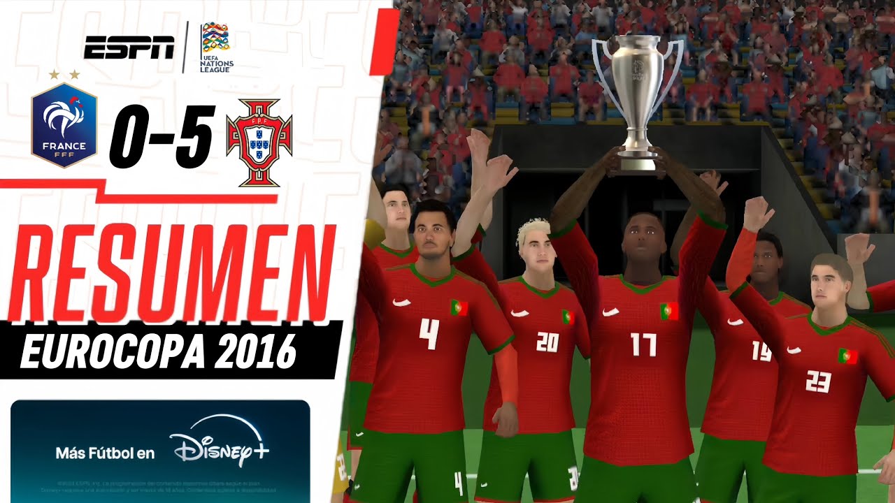 PORTUGAL venció 5 - 0 a la FRANCIA de Mbappé y es CAMPEÓN de la EUROCOPA en FOOTBALL LEAGUE 2026 ⚽️🏆
