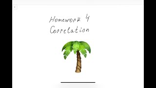 STA3060_EU: Homework 4 Correlation