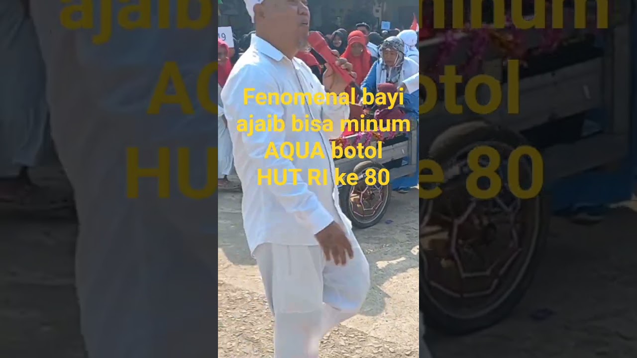 BAYI AJAIB MINUM AIR DSLAM  BOTOL