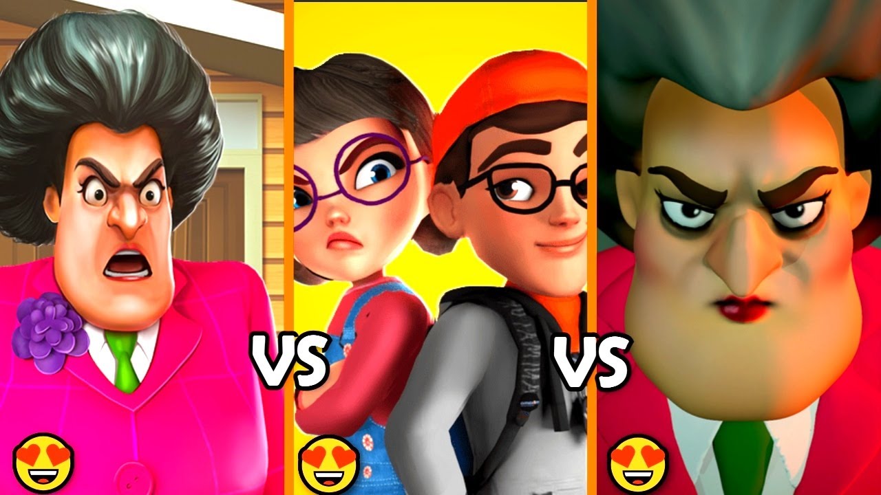 Scary Teacher 3D Vs Prankster 3d Vs Nick and Tani Love Story