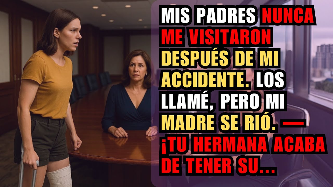 MIS PADRES NUNCA ME VISITARON DESPUÉS DE MI ACCIDENTE. LOS LLAMÉ, PERO MI MADRE SE RIÓ. —¡TU HERMA..