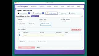 Bookkeeping OCR — How to Enter a Manual Expense | Small Business Bookkeeping