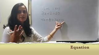 What is an Equation|| Equation For Class 6 to Class 8 in Hindi || Fantastic Math || Equation