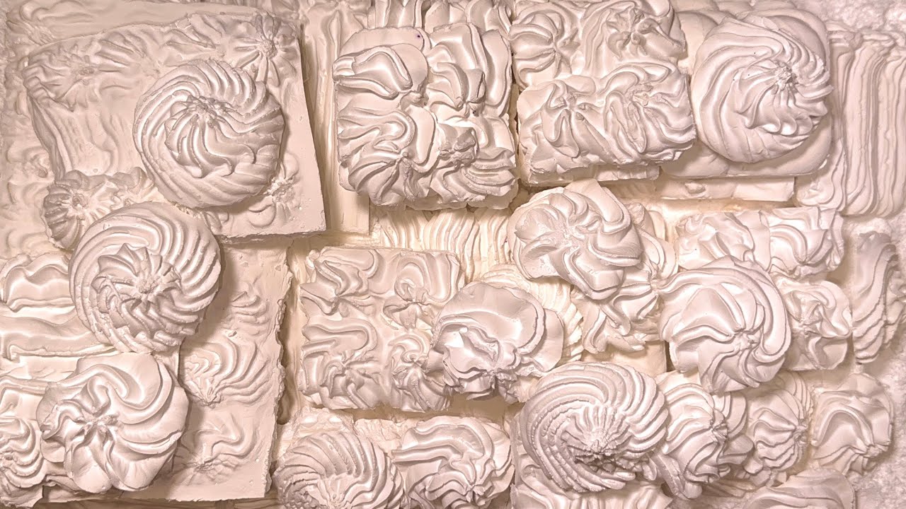 ASMR / Crunchy & Powdery / Piping Homemade Chalk / Results - YouTube