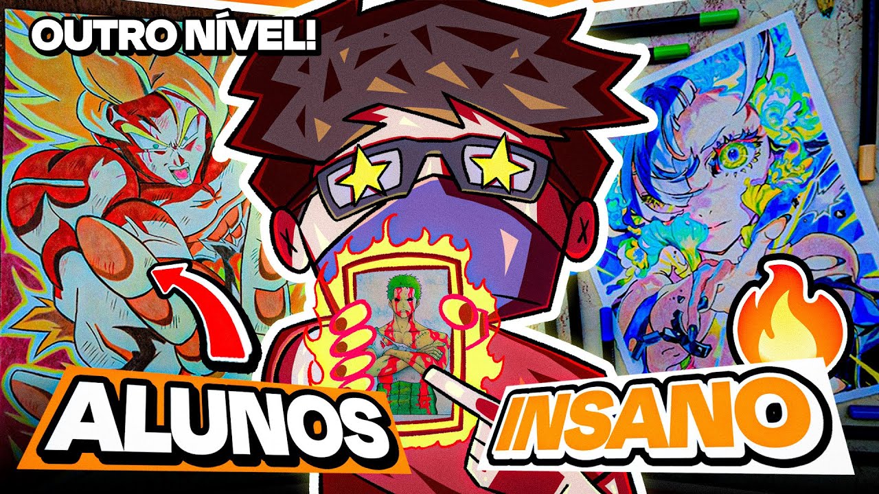 REAGINDO aos DESENHOS dos meus ALUNOS que estão em OUTRO NÍVEL!