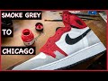 How to: Air Jordan 1 SMOKE GREY to CHICAGO (cUStOM)