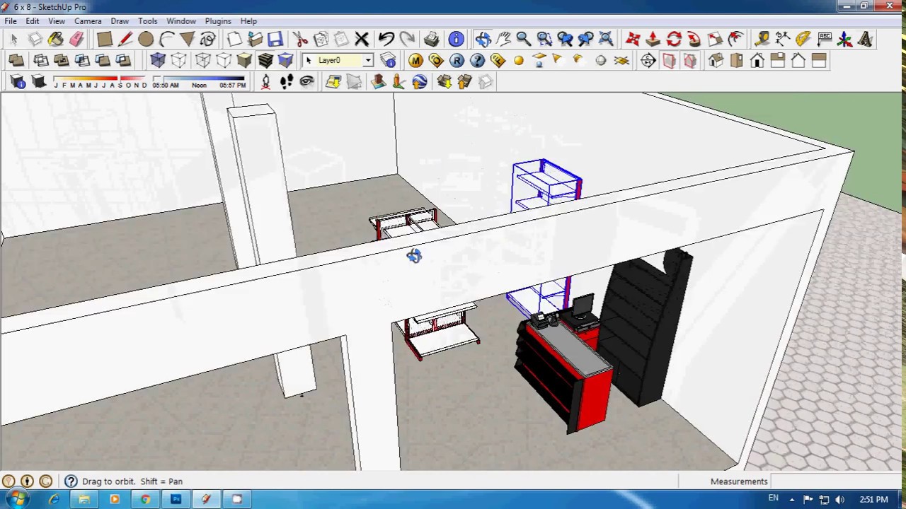 Tutorial Sketchup Membuat Toko Minimarket Bag 1 YouTube