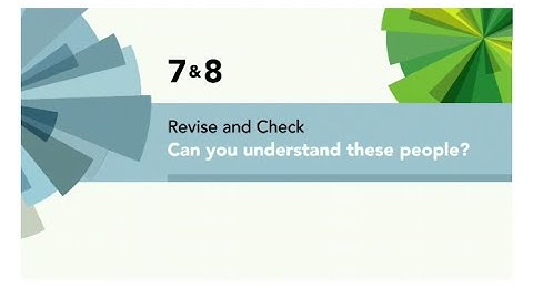 English File 4thE - Intermediate - Revise and Check 7&8