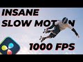 Turn 120FPS Into 1000FPS in DaVinci Resolve (Insane Slow Motion!)