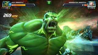 Marvel Contest of Champions: Hulk (Immortal) Vs Abomination (Immortal)
