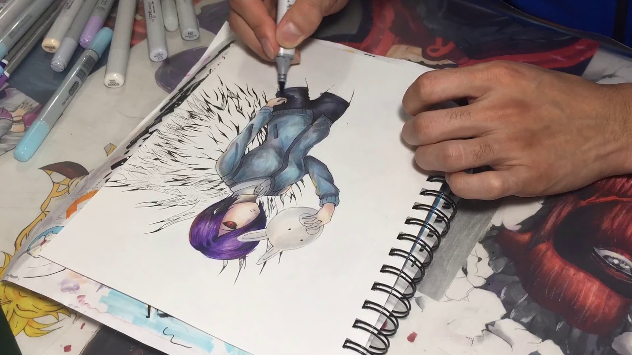 Drawing Rabit Touka From Tokyo Ghoul Copic コピックイラスト 東京喰種の霧島トーカを描いてみた Youtube Drawing Rabit Touka From Tokyo Ghoul Copic コピックイラスト 東京喰種の霧島トーカを描いてみた Youtube
