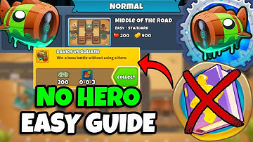 Bloonarius Normal Tutorial || No Hero + No Monkey Knowledge || Middle of the Road (BTD6)
