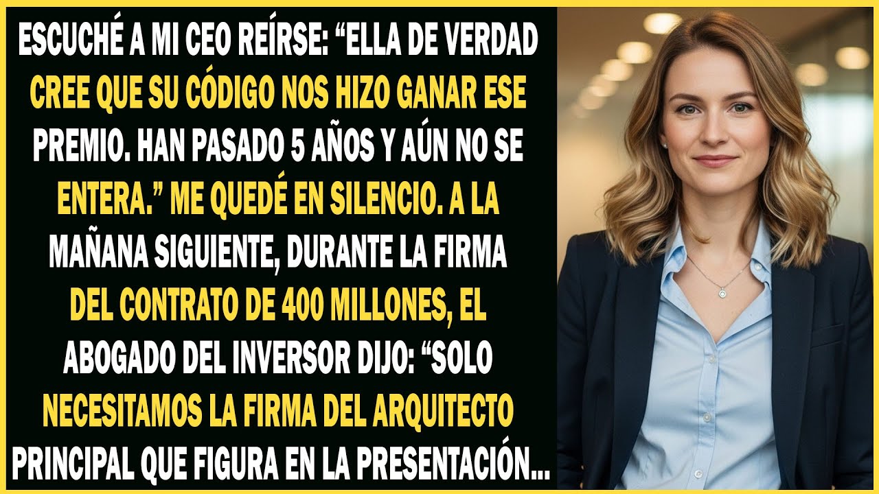 El CEO se burló de mi código, luego detuve su acuerdo de 400 millones de dólares...