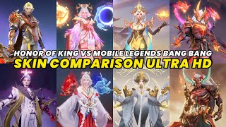 Mobile Legends Bang Bang VS Honor Of King Similar Skin Comparison Ultra HD Newest 2024