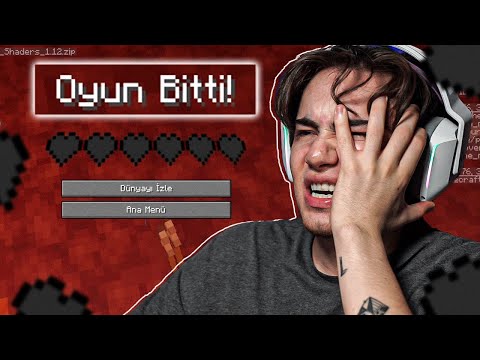 ÖLDÜÜÜMM!!! (bitti) 🤬🤬🤬 - Minecraft Hardcore - Bölüm 3