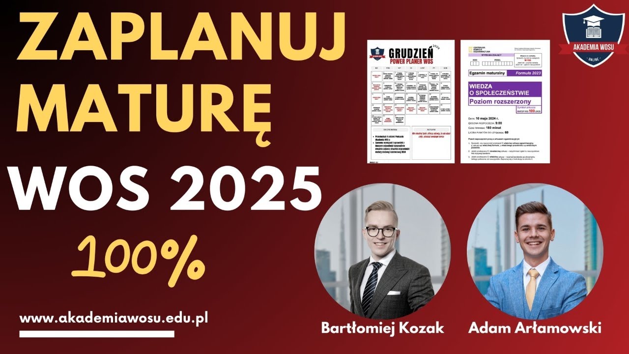 🎓 Jak skutecznie przygotować się do matury z WOS-u? + Planer maturalny