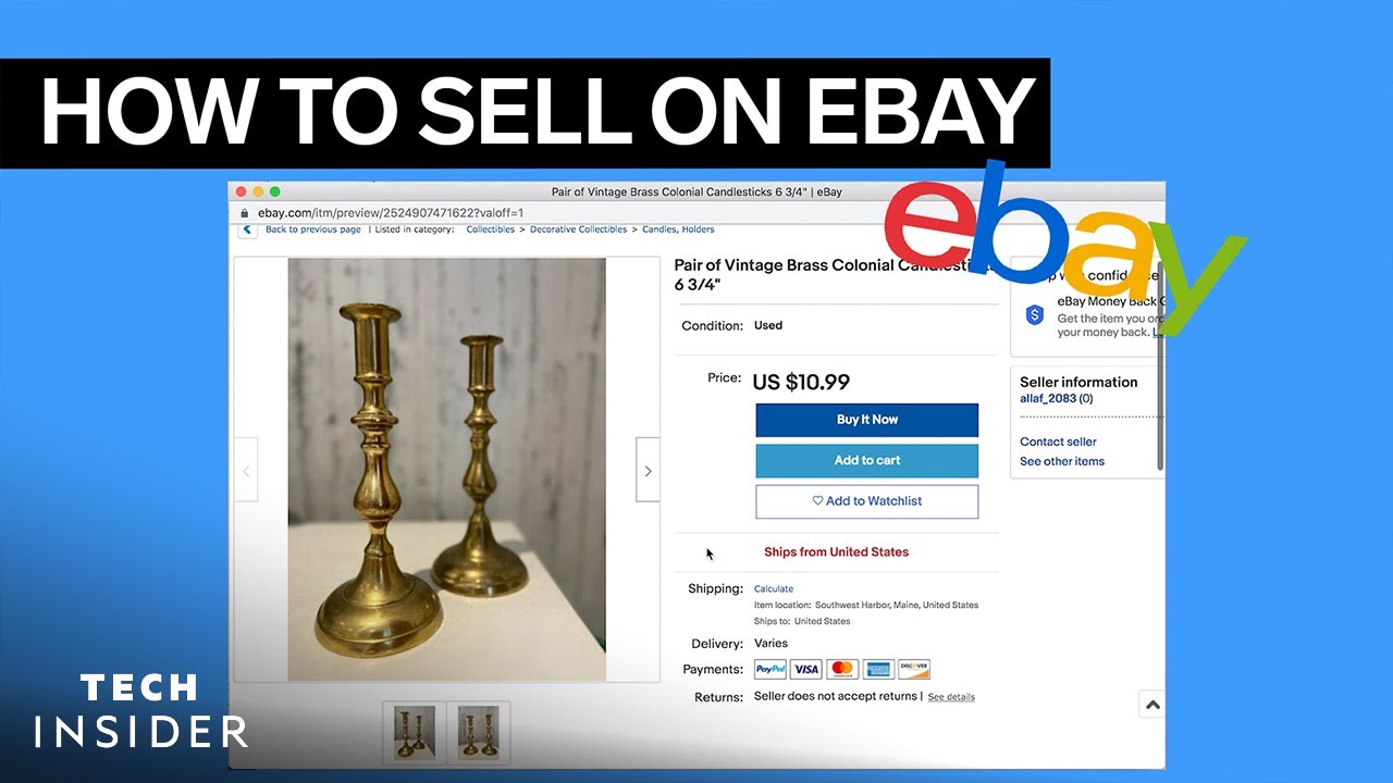 How To Sell On eBay