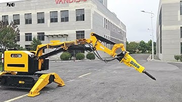 Demonstration of the appearance and functions of a demolition robot#demolitionrobot #brokken