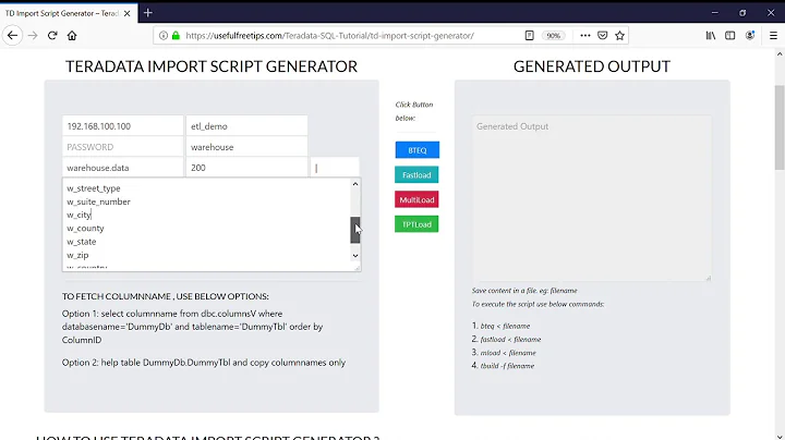 Streamline Your TD Imports with this Script Generator