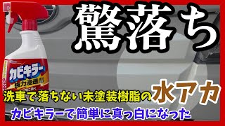 【車屋さんの知恵】未塗装樹脂バンパーの水垢汚れが簡単に取れる裏技を教えてもらった結果
