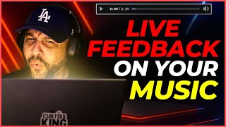 Reacting & giving FEEDBACK to your music LIVE!