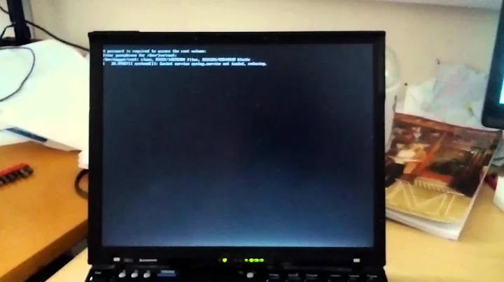 Booting my 2007-vintage X61s with the SSD + Arch Linux + systemd