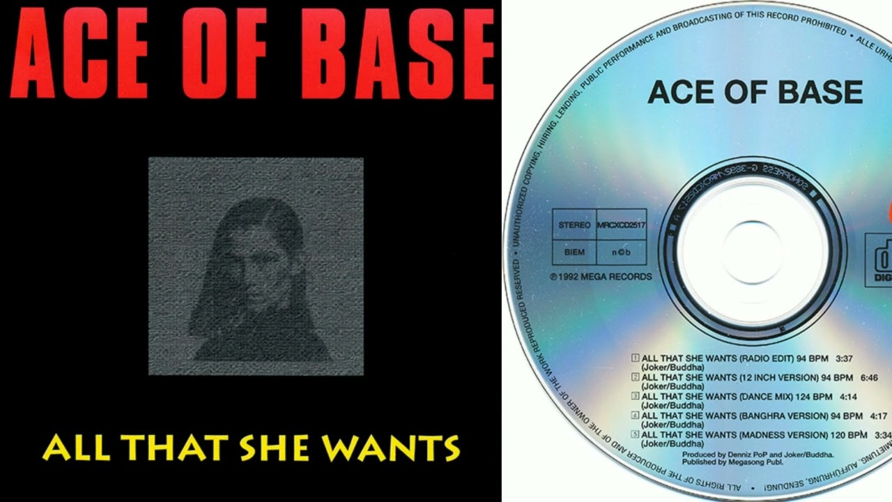 Ace of Base - All That She Wants (CD, Maxi-Single, 1992) - YouTube