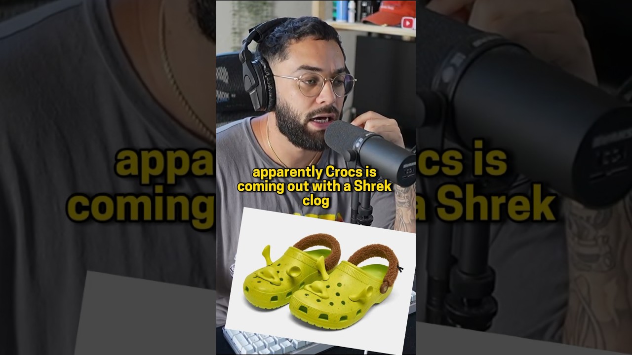 Here's an official look at the Shrek x crocs classic clog, coming soon.  Thoughts ? 🟢