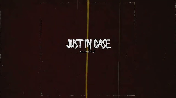Scar Mkadinali - "Just In Case" (Official Audio)
