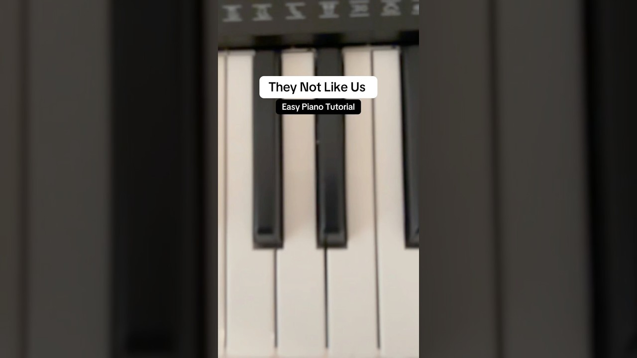 They Not Like Us 🎹 