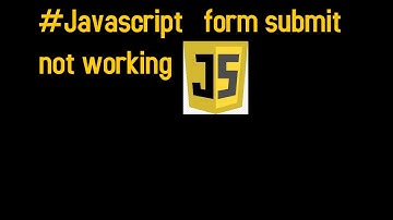 Javascript submit() doesn