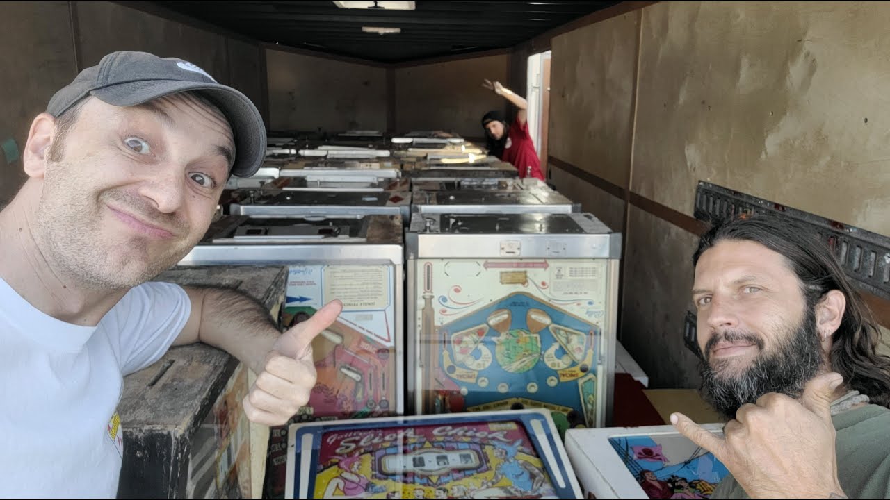 26 Pinball Machine Haul! 8' x 20' container stuffed full!