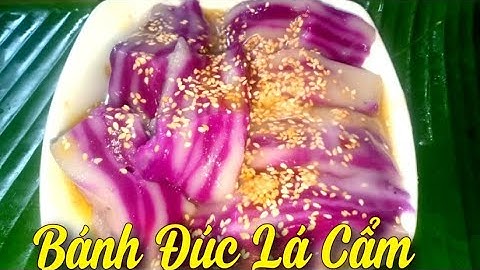 Cách Làm BÁNH ĐÚC LÁ CẨM thơm ngon, giòn Sần Sật/How to make crispy cake