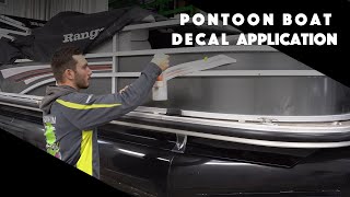 Pontoon Decal Application (Timelapse) Bentley Pontoon Replacement Decals